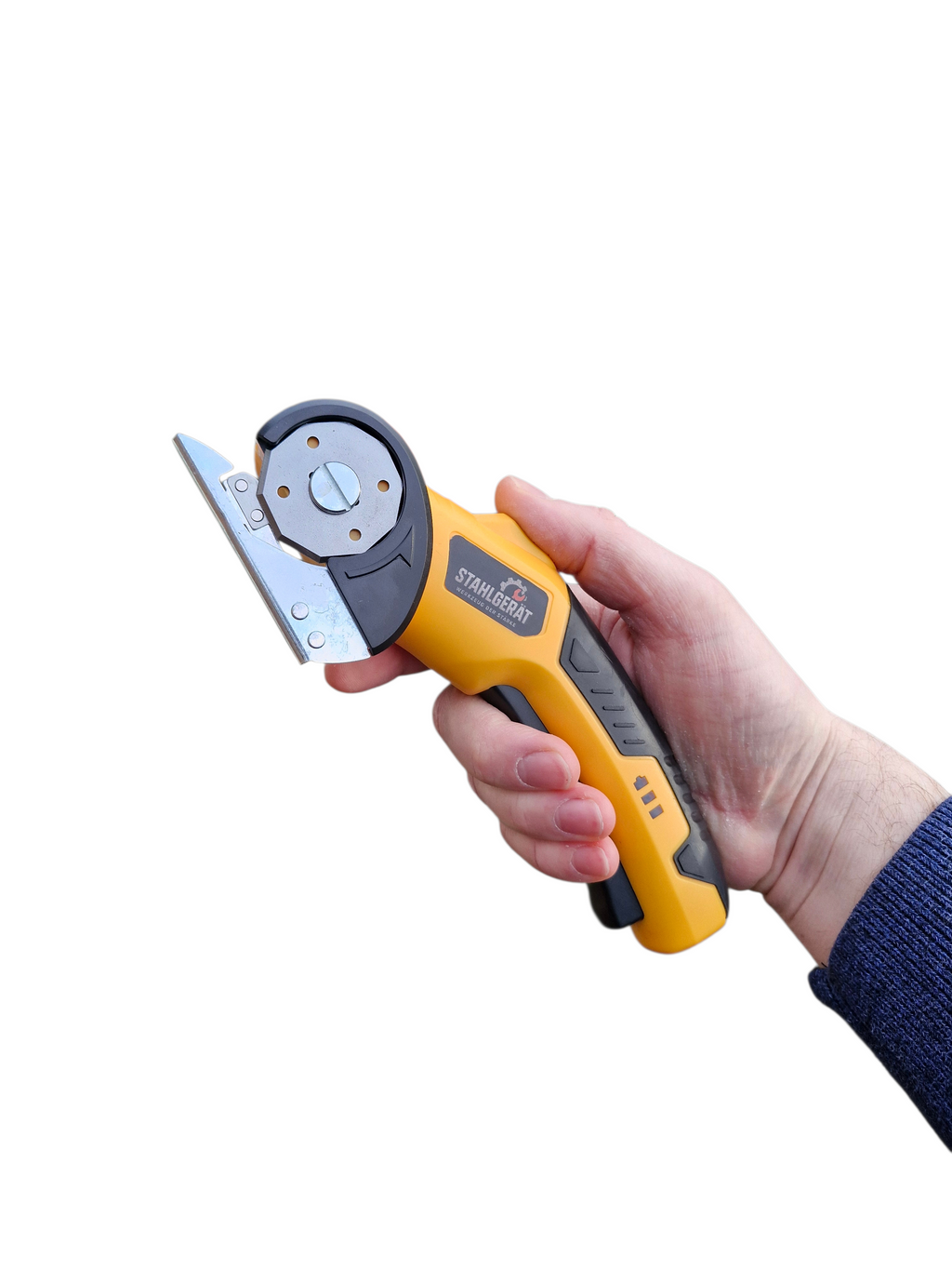 Elektrische schaar met roterend mesblad – 4.0V Oplaadbaar - Geel